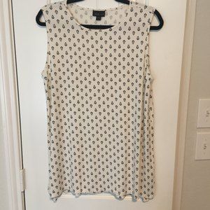J. Jill Sleeveless Tunic tank top, sz L, Wearever collection